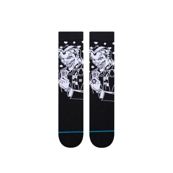 STANCE Batman The Joker Black Infiknit M 6-8.5 Men's Women's 8-10.5 Crew Socks - Picture 2 of 5